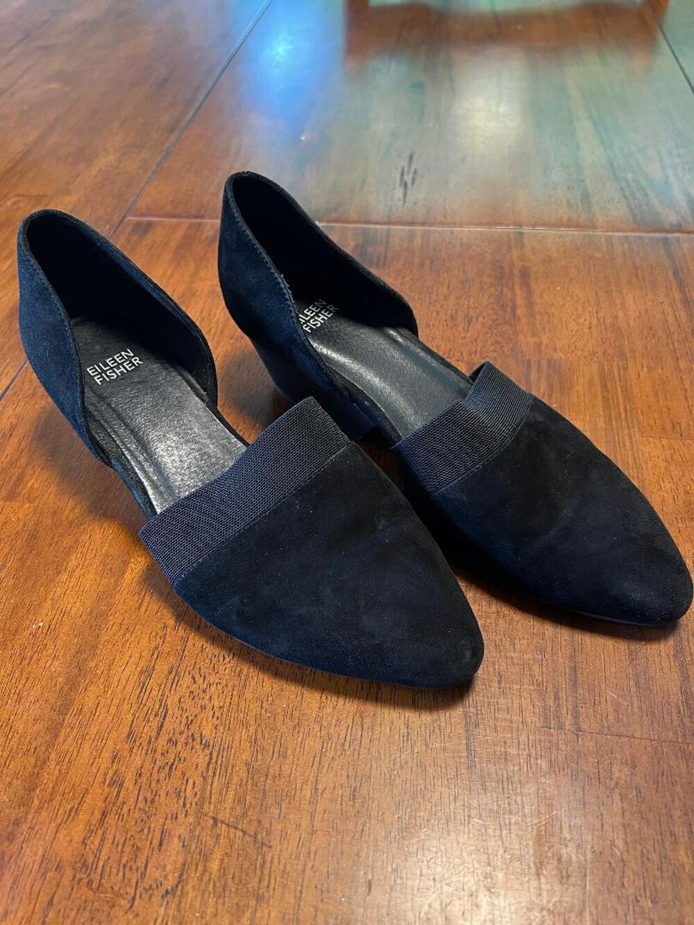 Eileen Fisher Black Hilly Pumps, Size 8.5